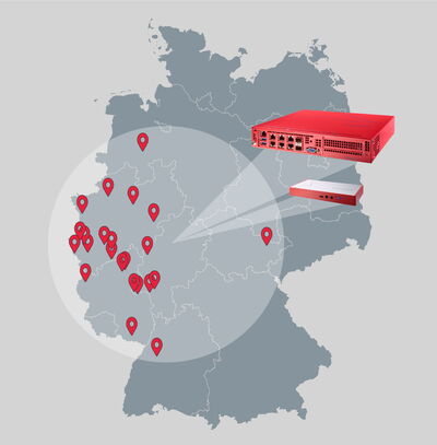 Measure the connection to over 80 locations with the analyzers