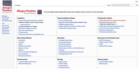 Allegro Packets Product Wiki · Documentation for the Allegro Network Multimeter