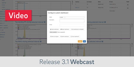 Webcast on release 3.1 with Custom dashboards, new SIP views and other features