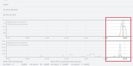 Identifying and solving sporadic malfunctions of the server connection