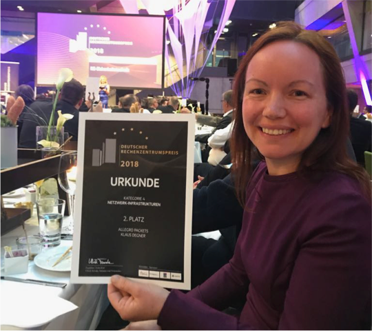 Tech-Startup Allegro Packets wins German Data Center Award!