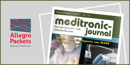 The meditronic-journal publishes an article about network analysis systems, like the Allegro Network Multimeter, in hospitals