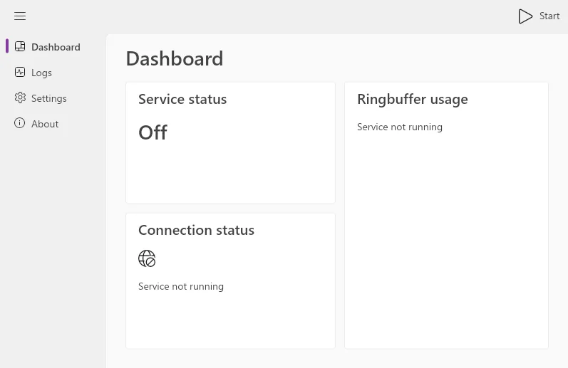 Edge Visibility Agent Controlpanel